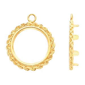 Tab Back Coin Frame Dangle