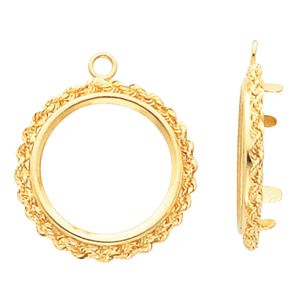 Tab Back Coin Frame Dangle