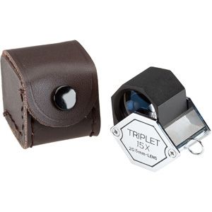 15X Hexagon Shaped Triplet Loupe
