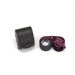 18MM Oval Grip Triplet Pink Marble Loupe 
