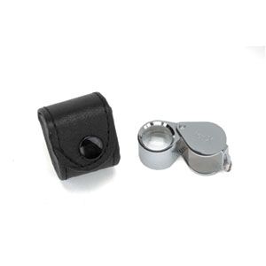 10X Silver 18mm Diamond-Cut Loupe