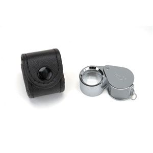 10X Silver 21.5mm Diamond-Cut Loupe
