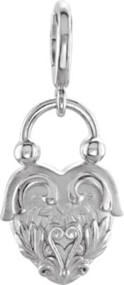 Vintage-Inspired Heart Design Charm or Bracelet