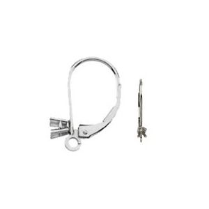Lever Back Earring with Round Basket