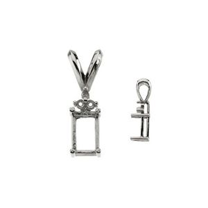Emerald Pendant with Accent