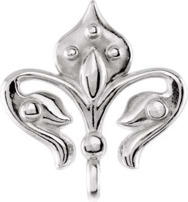 Fleur-de-Lis Design Bail with Jump Ring