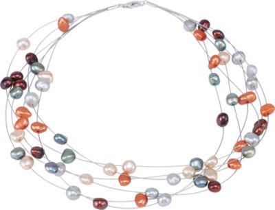 Freshwater Cultured Dyed Nugget Pearl Necklace