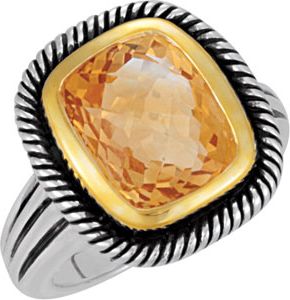 Genuine Citrine Ring