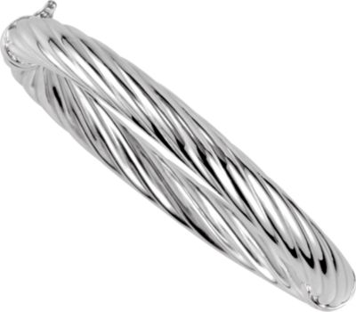 Sterling Silver Hinged Bangle