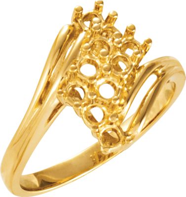 Cluster Ring Mounting for Round Stones