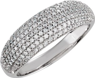 Cubic Zirconia Pave´ Ring
