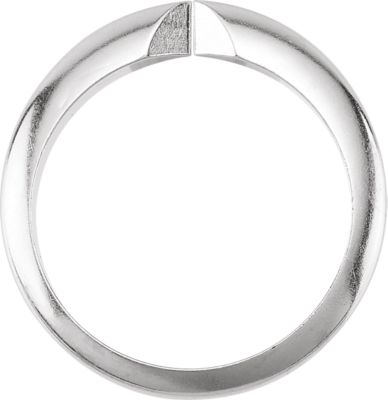 Pinched Half Round Shank for 6-Prong Setting
