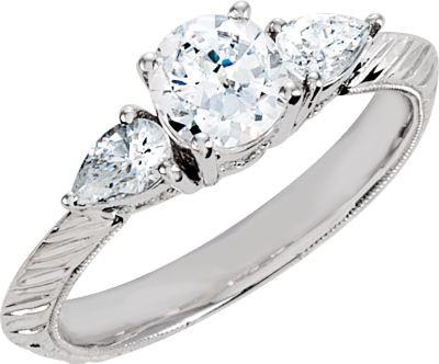 Engraved Engagement Ring or Matching Band