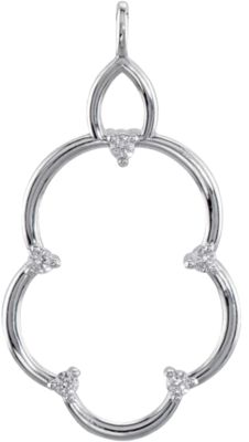 Fashion Dangle Component with Jump Ring for Round Stones