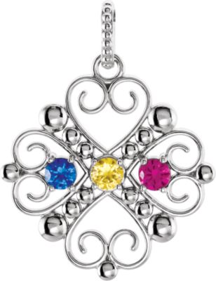 Mother's Heart Design Pendant
