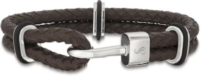 Leather & Stainless Steel Bracelet