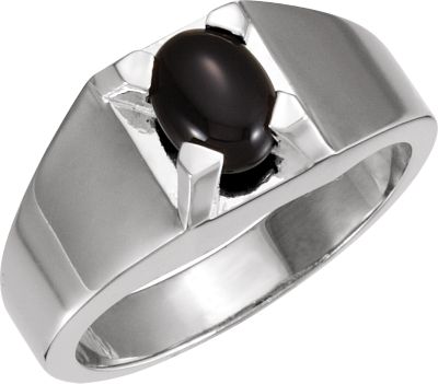 Men's Ring Mounting for Oval Center
