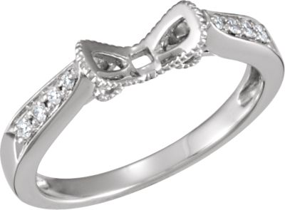 Semi-Mount Diamond Engagement Ring