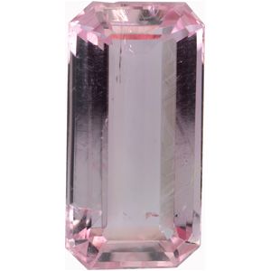 Emerald/Octagon Genuine Pink Topaz (Black Box)