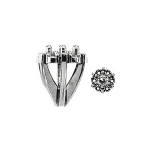 Round 6-Prong Cluster Shank Setting