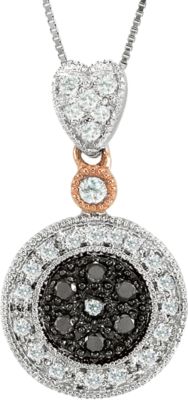 1/4 ct tw Black & White Diamond 18