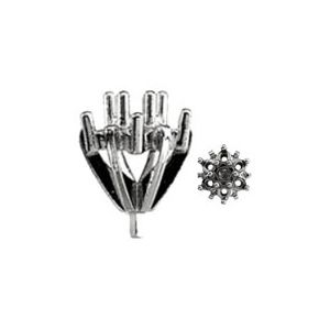 Round 6-Prong Cluster Peg Setting