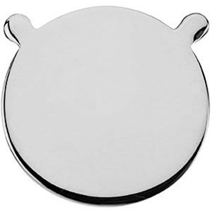 Round Charm with Tab