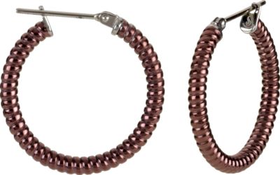 Amalfi&trade; Immersion Plated Stainless Steel Shrimp Hoop Earrings