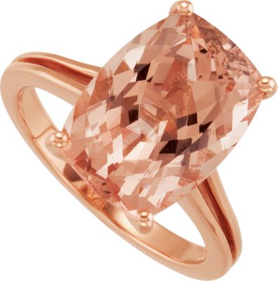 Genuine Morganite Ring 