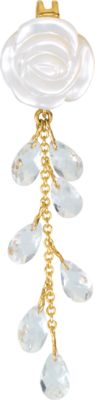 Genuine Mother of Pearl & White Quartz Pendant