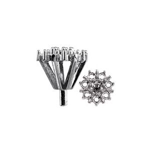 Round 8-Stone Cluster Peg Setting