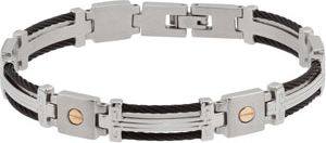 Stainless Steel & Cable Bracelet
