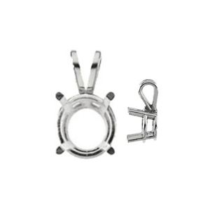 4 Prong Round Pendant