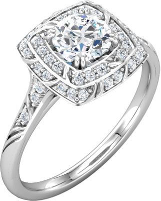 Sculptural-Inspired Engagement Ring