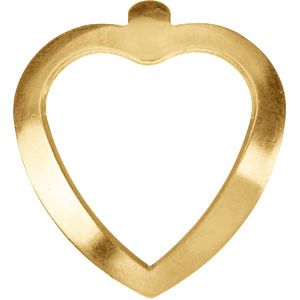 Dapped Hollow Heart 