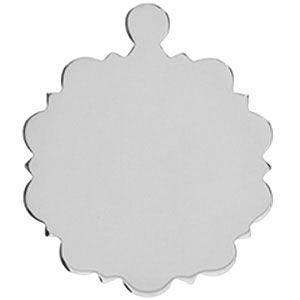 21.25mm Fancy Round Stamping with Jump Ring