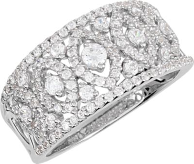 Cubic Zirconia Anniversary Band