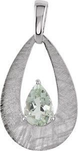 Genuine Green Quartz Pendant