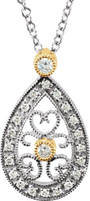 Diamond Filigree Necklace
