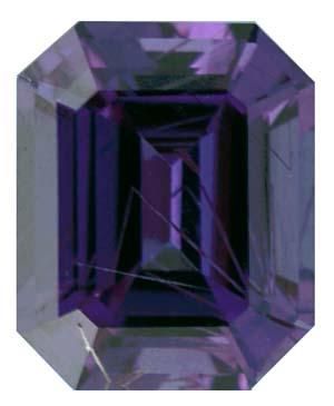 Emerald/Octagon Genuine Color Change Garnet (Black Box)