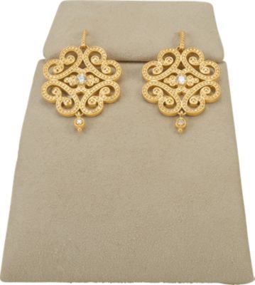 Short Earring Stand W/ Flap Suede Display