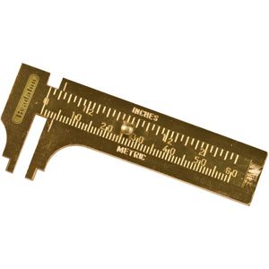 Brass Sliding MM Gauge 