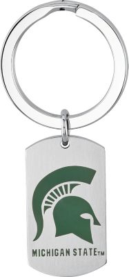 Michigan State Spartans Logo Keychain