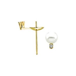 Pearl Earring with Accent