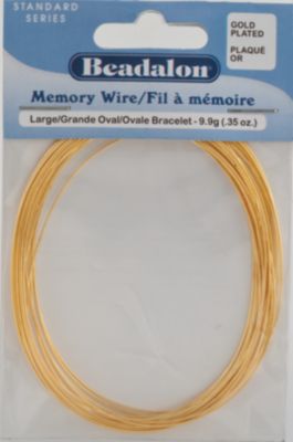 Beadalon&reg; Large Gold Plated Memory Wire