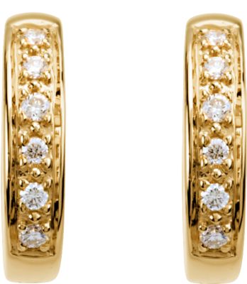 1/10 Diamond Hoop Earrings