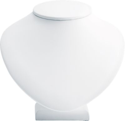 White Leatherette Neckform