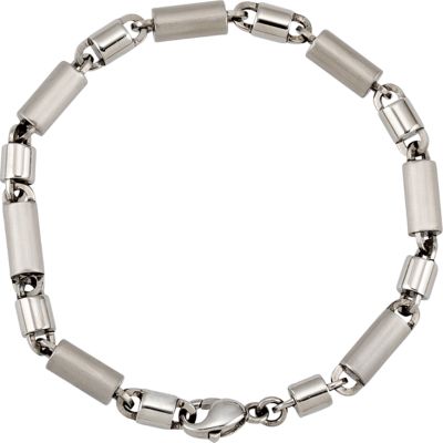 Amalfi&trade; Stainless Steel Round Link Bracelet