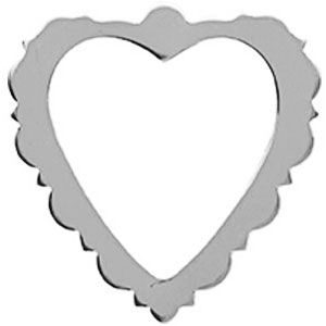 Fancy Edge Heart Stamping