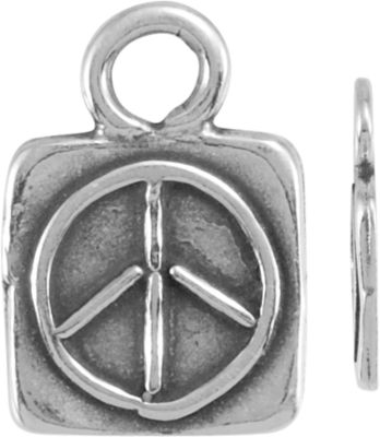 Peace Sign Dangle with Square Frame